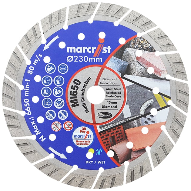 Diamanttrennscheibe Marcrist Mi650 Universalschnitt