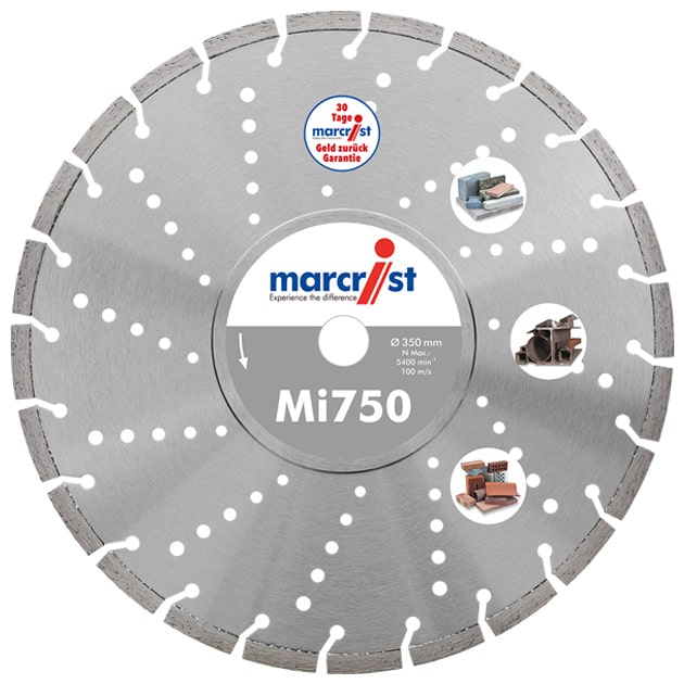 Diamanttrennscheibe Marcrist MI750 - langlebiger Universalschnitt