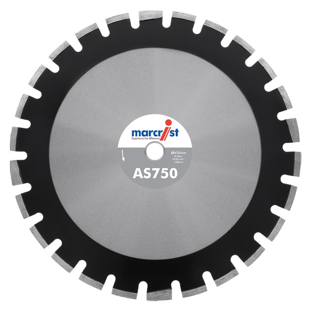 Diamanttrennscheibe Marcrist AS750 für Asphalt