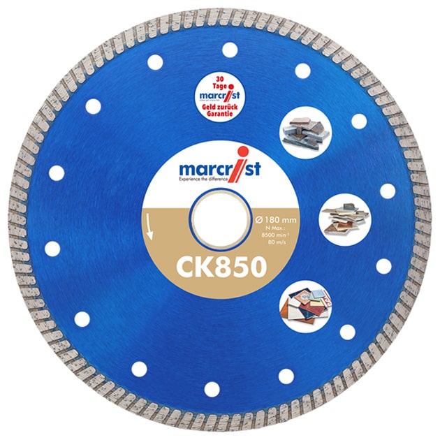 Diamanttrennscheibe Marcrist CK850 extrem schneller Fliesenschnitt