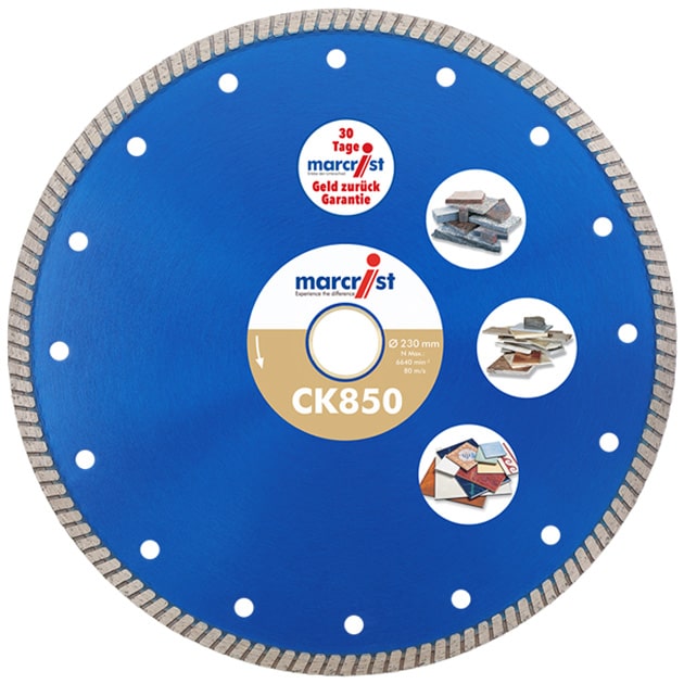 Diamanttrennscheibe Marcrist CK850 extrem schneller Fliesenschnitt