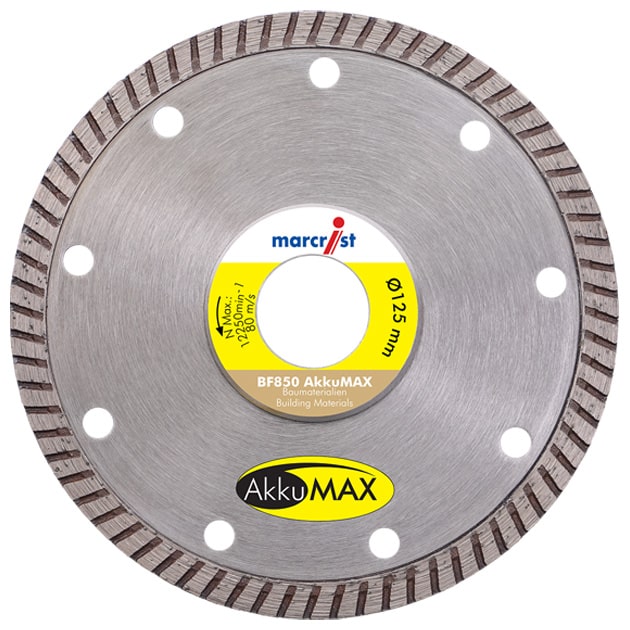 Diamanttrennscheibe Marcrist BF850 AkkuMax für Baumaterialien