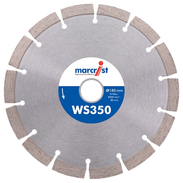 Diamanttrennscheibe Marcrist WS350 für Mauernutfräsen