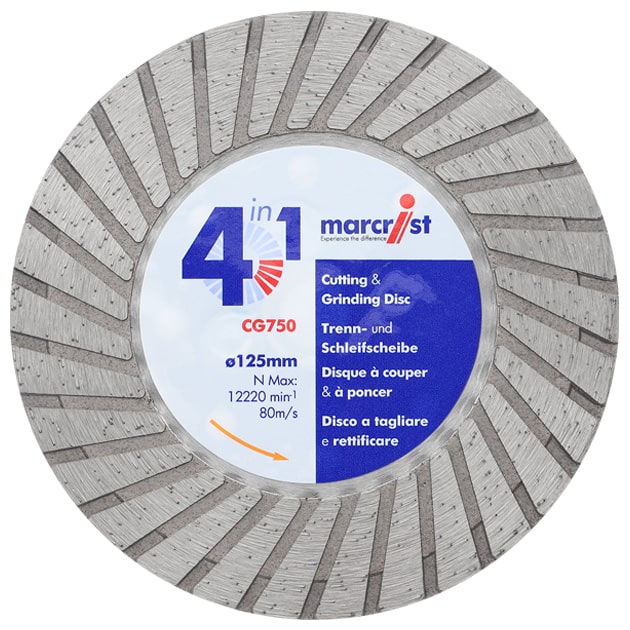 Diamanttrennscheibe Marcrist CG750   4 in 1 Bündigschnitt