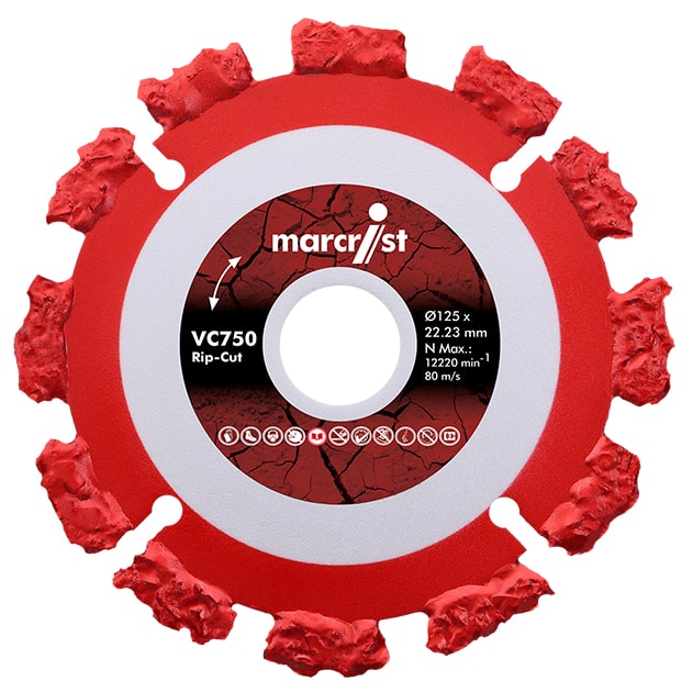 Hartmetallscheibe Marcrist VC750 Rip-Cut-Scheibe