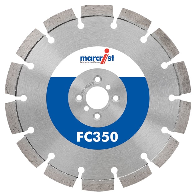 Diamanttrennscheibe Marcrist FC350 für Montagefräsen